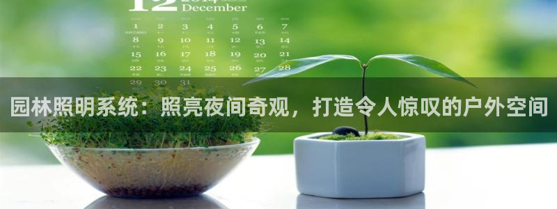 园林照明系统：照亮夜间奇观，打造令人惊叹的户外空间