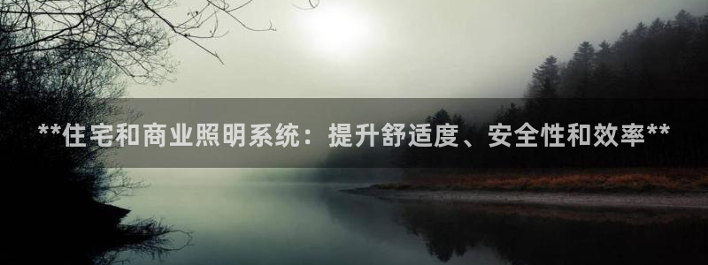 **住宅和商业照明系统：提升舒适度、安全性和效率**