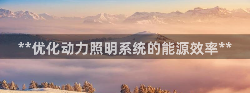 **优化动力照明系统的能源效率**