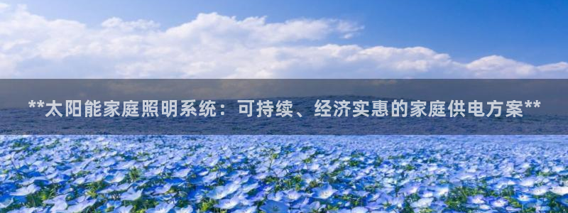 **太阳能家庭照明系统：可持续、经济实惠的家庭供电方案**