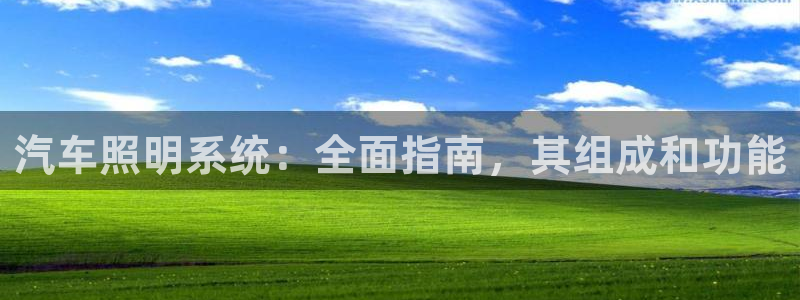 汽车照明系统：全面指南，其组成和功能
