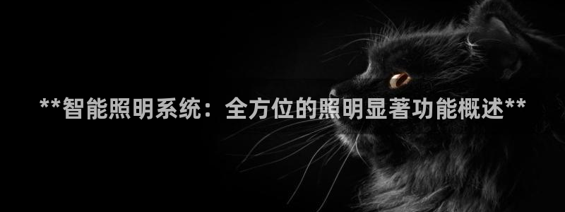 **智能照明系统：全方位的照明显著功能概述**