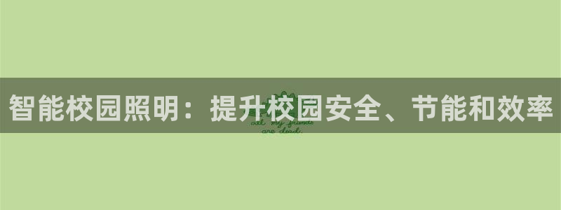智能校园照明：提升校园安全、节能和效率