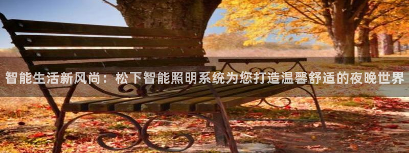 智能生活新风尚：松下智能照明系统为您打造温馨舒适的夜晚世界