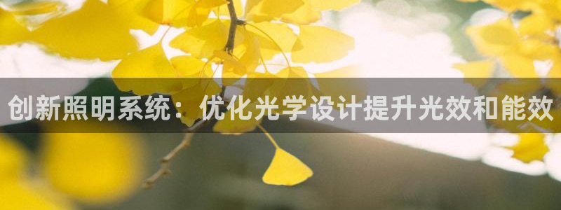 创新照明系统：优化光学设计提升光效和能效